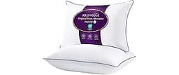 JOLLYVOGUE Bed Pillows Standard/Full Size Set of 2, Washable Supportive Bed Pillows with Super Soft Down Alternative ...