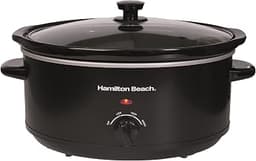 Hamilton Beach 6.5L Family Favourite Slow Cooker, 240W Energy-Efficient Design, Removable Oven-Safe Ceramic Bowl, 3 H...