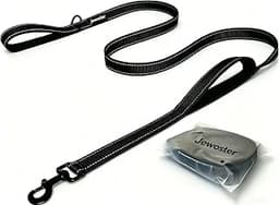 Heavy Duty Dog Leash - 2 Handles by Padded Traffic Handle for Extra Control, 6foot Long - Perfect for Medium to Large...