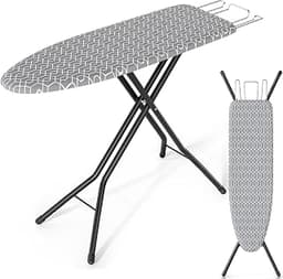 KINGBOARD Ironing Board Full Size, Iron Board and Ironing Board Set 43x13 | Iron Stand Table Standard Size, with Iron...