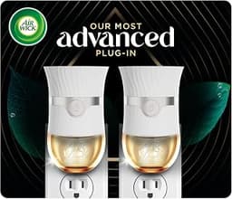 Air Wick Plug in Device, Advanced Gadget Room Fresheners for Home, 2 Count, White