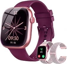 Smart Watch for Women, Bluetooth Answer/Make Calls, 1.83"HD Screen, 2 Bands