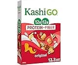Kashi GO Protein Cereal, 12g Protein, 12g Fiber, Original, 12.3oz Box (1 Box)