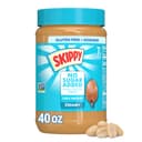 SKIPPY Creamy Peanut Butter No Sugar Added, Plant Based Protein, 40oz x1