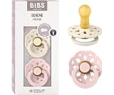 BIBS Pacifiers - Boheme Collection | BPA-Free Baby Pacifier | Made in Denmark | Set of 2 Ivory/Blossom Color Premium ...