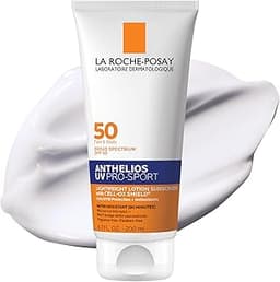 La Roche-Posay Anthelios UV Pro-Sport SPF Face & Body Sunscreen | Long-lasting water resistant invisible, fast absorb...