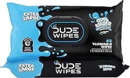 DUDE Wipes LiL' DUDE Flushable Water Wipes for Toddlers - Potty Training Toilet Safe (unlike nonflushable baby wipes)...