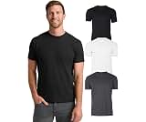 True Classic Mens T-Shirts – Short Sleeve Crew | Premium Athletic Fitted Cotton-Poly Mens T-Shirts, Soft Breathable P...