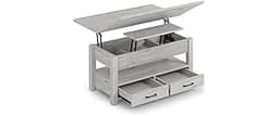 Rolanstar Coffee Table Lift Top, Multi-Function Convertible Coffee Table with Drawers and Hidden Compartment, Convert...