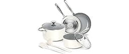 MICHELANGELO Pots and Pans Set Non Stick - Titanium Cookware Set Non Toxic Ceramic Coating, 8-Pcs Nonstick Pots and P...