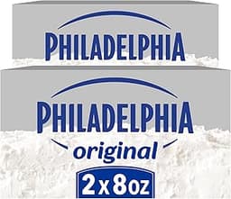 Philadelphia Cream Cheese, 2 Blocks Original, 8 oz | for Recipes and Baking No Artificial Preservatives, Flavors, or ...