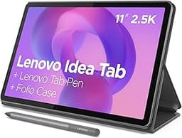 Lenovo Idea Tab - College Tablet - 11″ 2.5K IPS Touchscreen Display - 90Hz - MediaTek Dimensity 6300-8 GB Memory - 25...