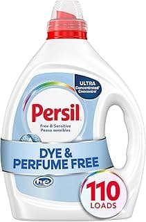Persil Free & Sensitive Laundry Detergent Liquid, 82.5 Fl Oz, 110 Loads, Ultra Concentrated Laundry Soap, Unscented &...