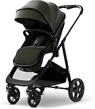 Mompush Wiz 2 in 1 Baby Stroller with Infant Pramette Mode, One Hand Fold Convertible Newborn to Toddler Stroller wit...