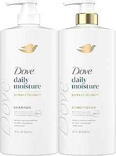 Dove Damage Therapy Shampoo Daily Moisture for Dry Hair with Bio-Protein Care Technology and Hyaluronic Serum 28 Fl Oz