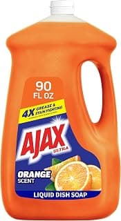 Ajax Ultra Liquid Dish Soap, Triple Action, Orange Scent, 90 fl oz | Dish Detergent, Ajax Dish Soap, Dish Liquid, 4x ...