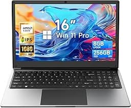 16 inch Laptop Computer,8GB RAM 256GB SSD Storage Laptop PC,with AMD A9 Processor(up to 3.2GHz),IPS FHD Display,Win11...