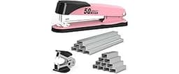 Metal Stapler Heavy Duty 50 Sheet Capacity with 1750 Staples and Staple Remover, Full Strip Staplers for Desk, No Jam...