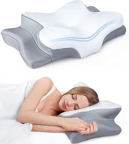 Ultra Pain Relief Cooling Pillow for Neck Support, Adjustable Cervical Pillow Cozy Sleeping, Odorless Ergonomic Conto...