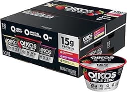 Greek Yogurt Variety Pack, 5.3 oz Cups (18 Count) | High Protein, Low Fat Greek Yogurt | Creamy, Delicious Snack | As...