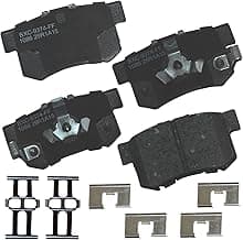 Bendix Premium SBC1086 Ceramic Rear Brake Pads for Acura RDX 2018-2010, Honda Accord Crosstour 2011-2010, Crosstour 2...