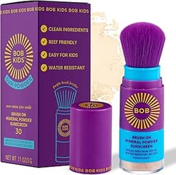 BOB KIDS SPF 30 Brush On Mineral Powder Sunscreen, Broad Spectrum Protection, Water Resistant 80 Mins, Fragrance Free...