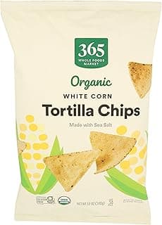 365 by Whole Foods Market, Organic White Corn Tortilla Chips, 12 Ounce