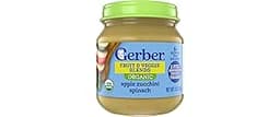GERBER ORGANIC FOR BABY 2nd Foods Apple Spinach Zucchini 10x4oz