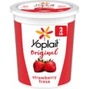 Yoplait Original Smooth Style Strawberry Low Fat Yogurt Tub, 32 oz