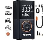 AstroAI L7 Tire Inflator Portable Air Compressor,150 PSI Cordless Bike Pump | For Car Tires, Bikes, Motorcycles and B...