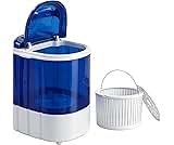 SUPER DEAL Portable Washing Machine, Single Tub Small Laundry Washer 5.7 lbs Washing Capacity for Apartments, Dorms,T...