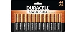 Duracell Coppertop Double AA Batteries with Power Boost Ingredients, 24 Count (Pack of 1) Long-lasting Alkaline Doubl...