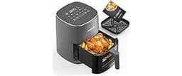 Fullwill 6QT Air Fryer with Viewing Window,12-in-1 Multi-Function Air Fry,Roast,Bake, Dehydrate, Fries,Nonstick and D...