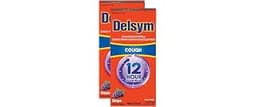 Delsym Adult 12 Hr Cough Relief Liquid, Grape, 5oz (Pack of 2)