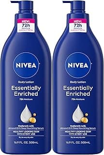 NIVEA Essentially Enriched Body Lotion for Very Dry Skin with Hyaluronic Acid, Almond Oil and Deep Nourishing Serum, ...