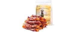 Pawmate Duck Double Purple Sweet Potato Wraps Dog Treats, Healthy Low Fat Dog Jerky High Protein for Training Treats ...