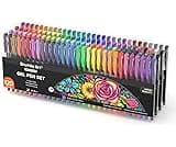 Shuttle Art 120 Unique Colors (No Duplicates) Gel Pens Gel Pen Set for Adult Coloring Books Art Markers