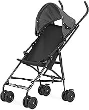 Dream On Me Aero Travel Umbrella Stroller, One-Hand Quick Fold, 3-Point Safety Harness, Dual Brakes, Adjustable Remov...