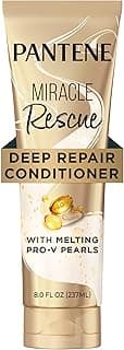 Pantene Miracle Rescue Deep Conditioner with Melting Pro-V Pearls - For Dry, Damaged, or Color-Treated Hair - Intense...