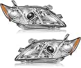 WEELMOTO Anti-Fogging Headlights Assembly for 2007-2009 Toyota Camry, Headlights for 2007 2008 2009 Toyota Camry US V...