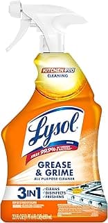 Lysol Pro Kitchen Spray Cleaner and Degreaser, Antibacterial All Purpose Cleaning Spray for Kitchens, Countertops, Ov...