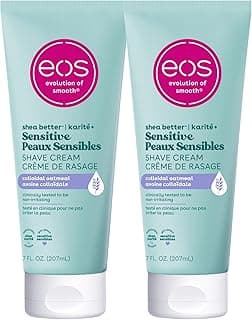eos Shea Better Sensitive Skin Women's Shave Cream- Fragrance-Free, 2-pack of 7 oz containers