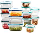 Snapware Plastic Total Solutions (14-Pack, Mixed Sizes) Food Storage Containers Set, Airtight & Leakproof Plastic Loc...