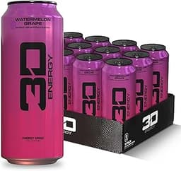 3D Energy Drink – Sugar Free, 200mg Caffeine, Pre Workout, Taurine, L-Carnitine, Lightly Carbonated, 16oz Cans, 12 Pa...