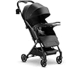 Mompush Lithe V2 Lightweight Travel Stroller Snack Tray Included, Black | Compact baby stroller, airplane-ready, one-...
