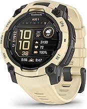 Garmin Instinct® 3 – 45 mm, AMOLED Display, Rugged Outdoor GPS Smartwatch, Built-in Flashlight, Alpine Rush Collectio...