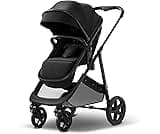 Mompush Wiz 2 in 1 Baby Stroller with Infant Pramette Mode, One Hand Fold Convertible Newborn to Toddler Stroller wit...