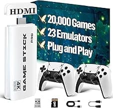 2026 Retro Gaming Console, Game Stick Pro with 20,000+ Classic Titles and 23 Emulators, Plug & Play Retro Game Consol...