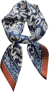 Head Bandanas Scarf for Women Silk Satin Hair Scarf Lightweight Vintage Fashion Square Neck Scarves Gift