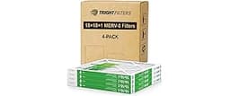 TRIGHTFILTERS 18x18x1 Air Filter 4 Pack, MERV 8 Pleated Dust Defense Air Filters Replacement Air Conditioner HVAC AC ...